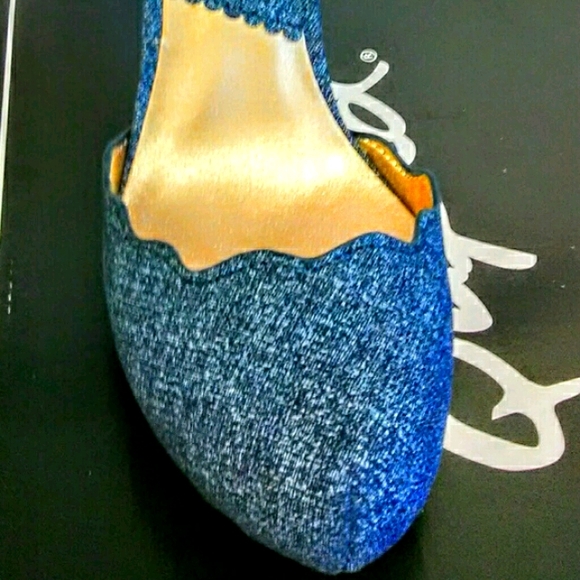 (NEW)! Cute! Blue Denim Heel! - Picture 2 of 8
